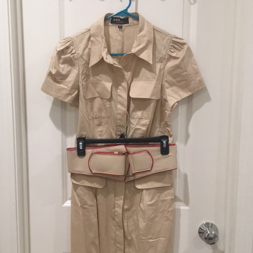 Sz 6 ABS by Allen Schwartz Safari Dress